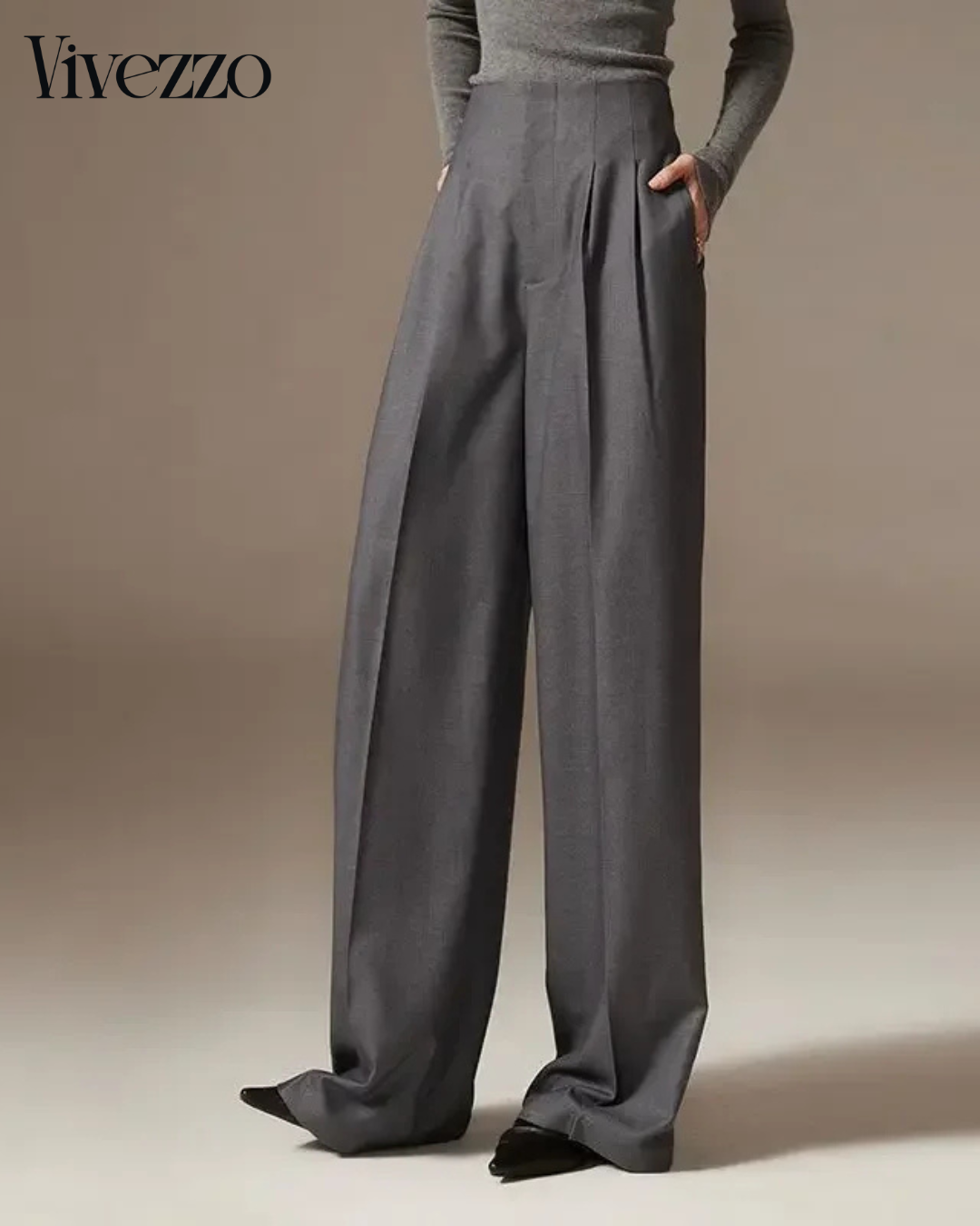 Elegant High Waist Wide Leg Pants for Women