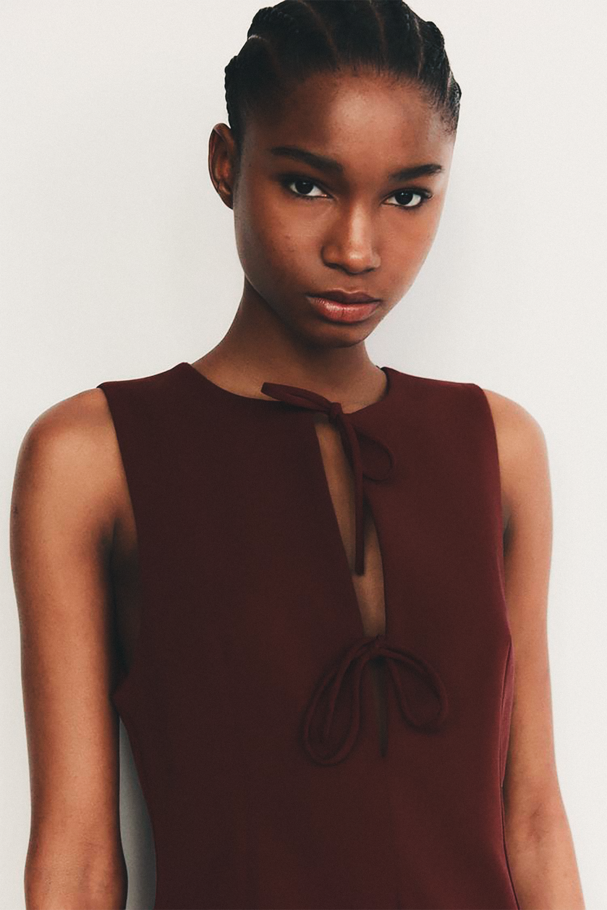 Bow Detail Mini Dress | Vivezzo