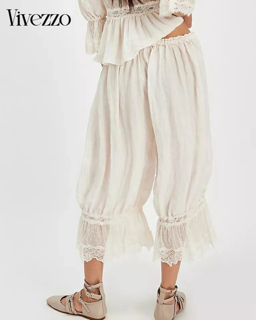 Y2K Floral Lace Patchwork Calf-Length Bloomers