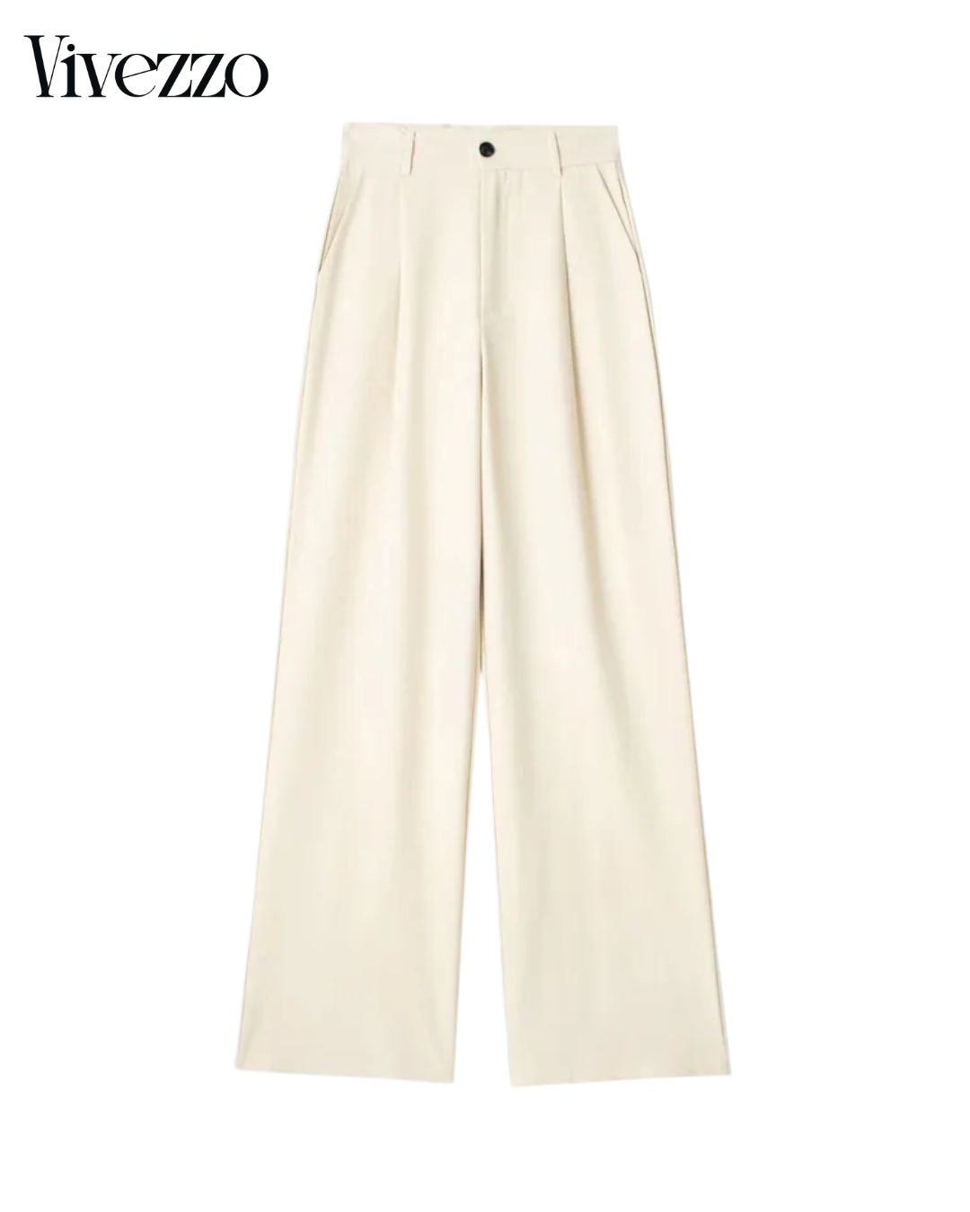 Elegant High Waist Striped Wide Leg Trousers