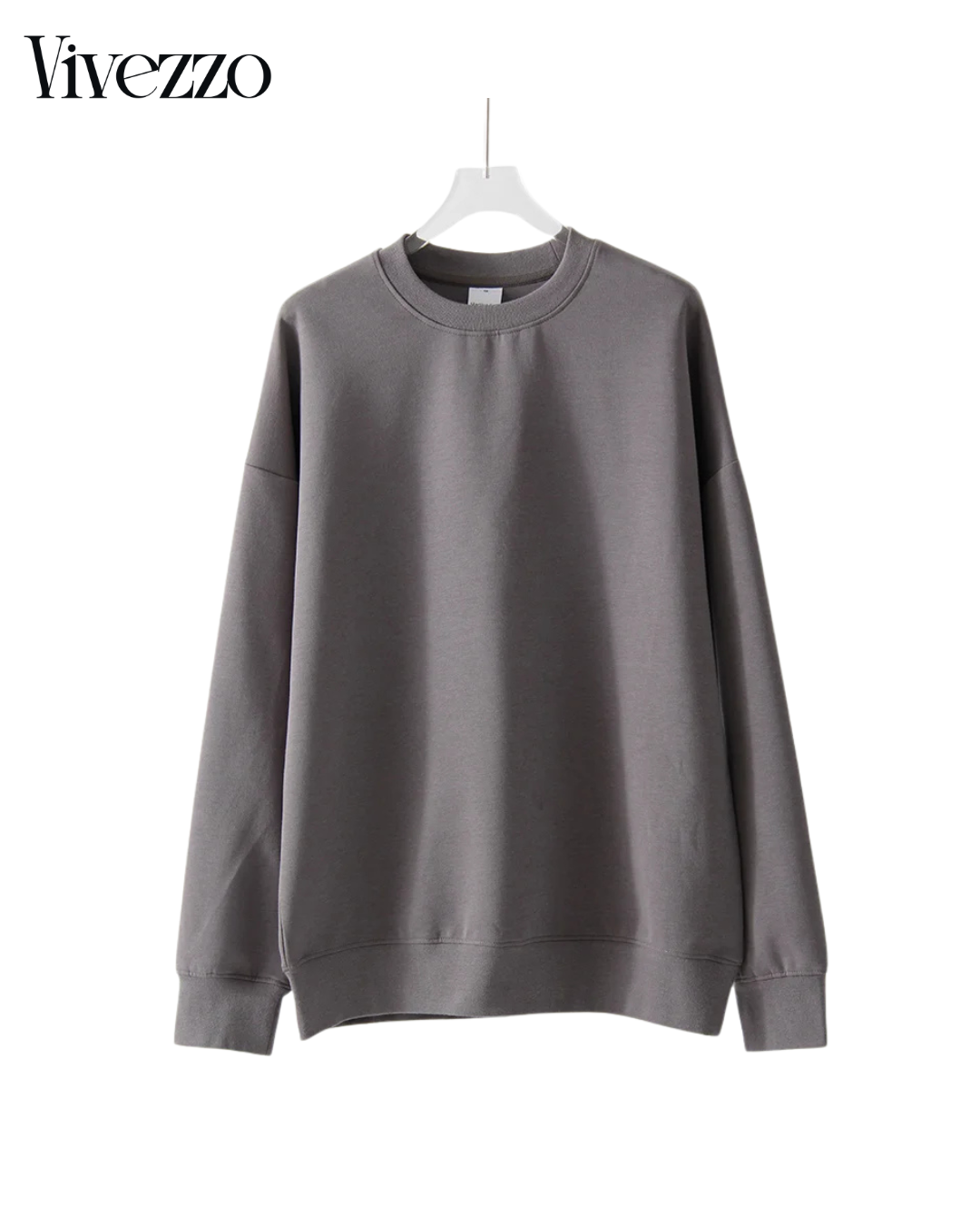 Women's Oversized Cotton Crewneck Sweatshirt