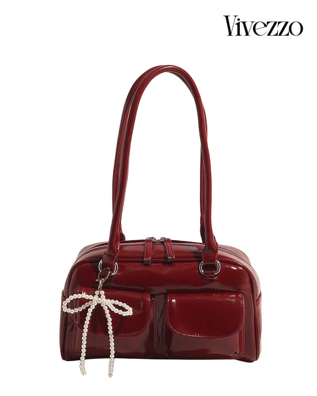 Chic Bow Accent Shoulder Bag – Elegant, Versatile & Timeless | Vivezzo
