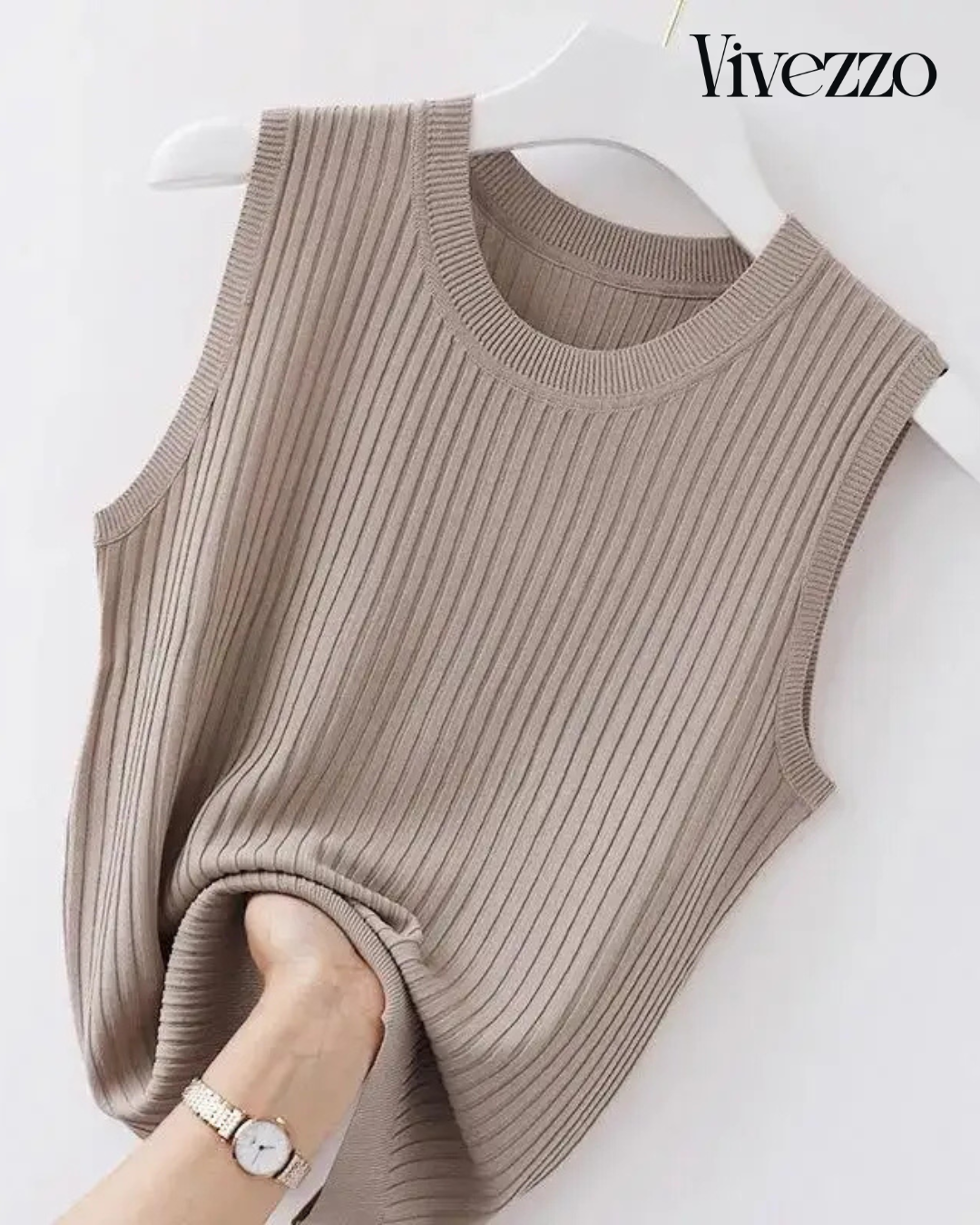 Soft Knit Sleeveless Camisole – Minimal Summer Elegance | Vivezzo