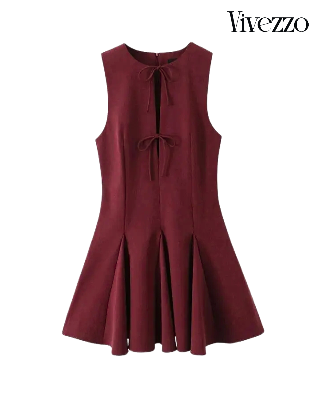 Bow Detail Mini Dress | Vivezzo