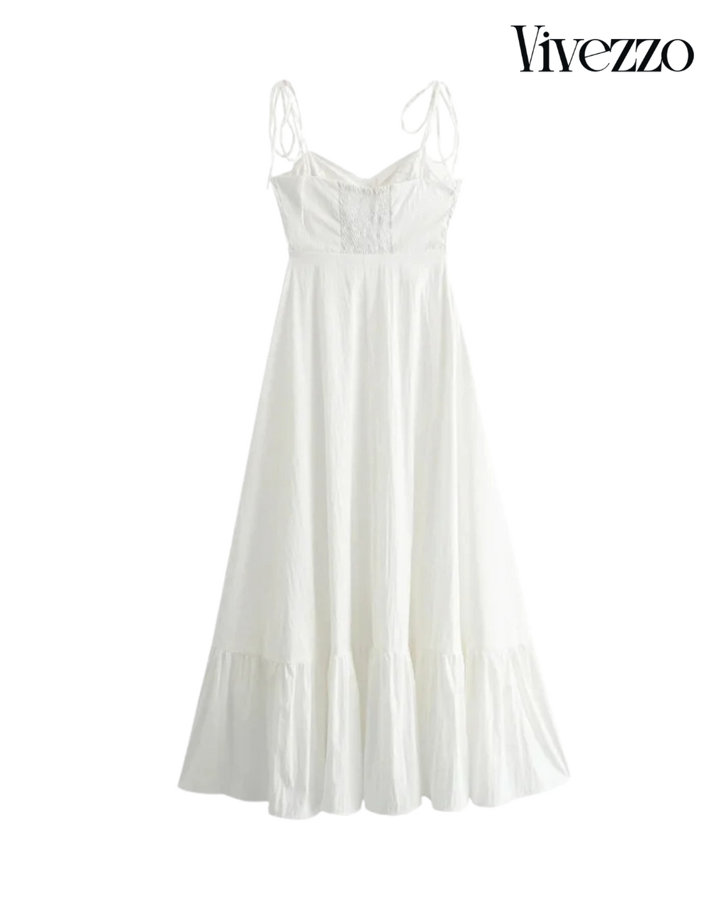 Romantic White Corset Maxi | Vivezzo
