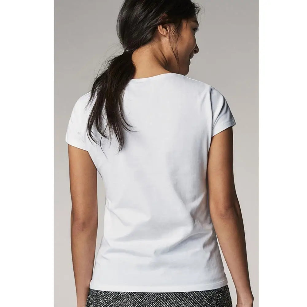 Classic White Cotton T-Shirt | Vivezzo