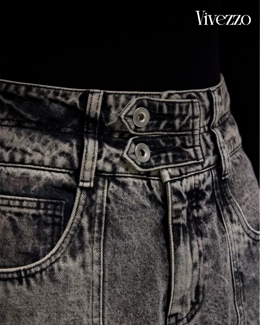 Storm Pocket - Y2K cargo jeans with wide fit and vibe