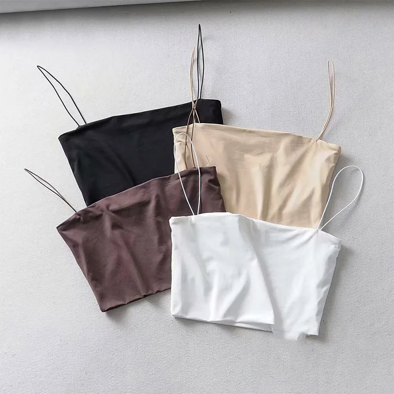 Elastic Cotton Crop Tank | Vivezzo
