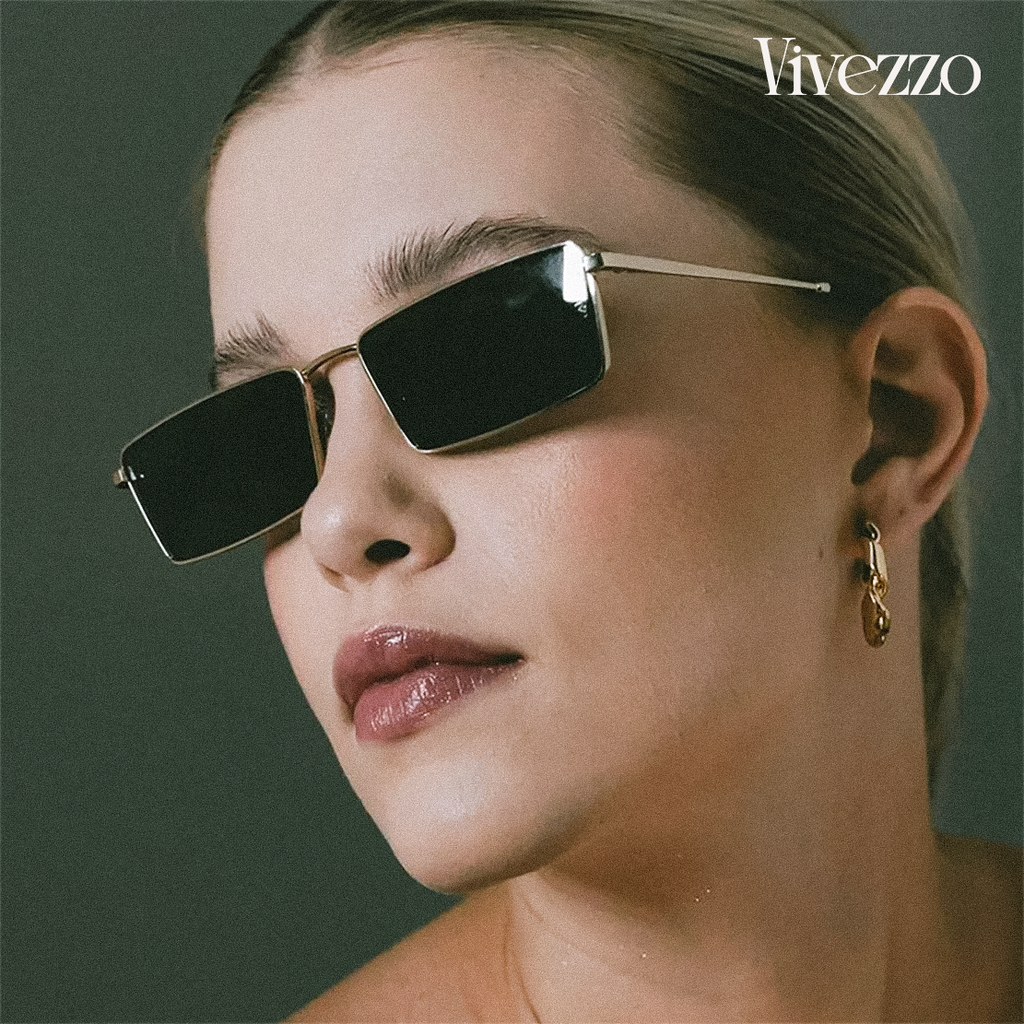 Small Square Metal Sunglasses – Retro Unisex Street Style UV400