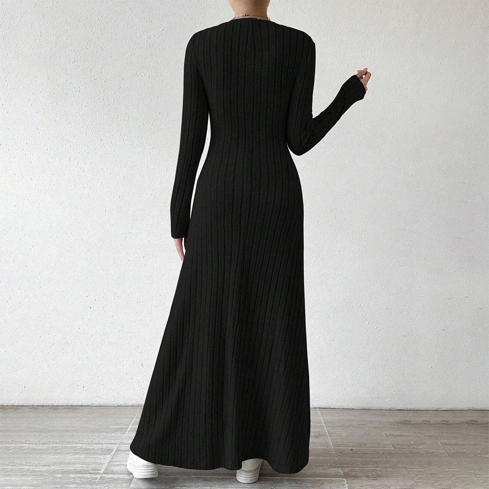 Office Chic Long Sleeve Midi Dress | Vivezzo