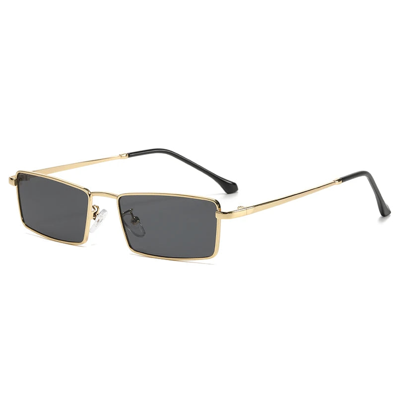 Small Square Metal Sunglasses – Retro Unisex Street Style UV400