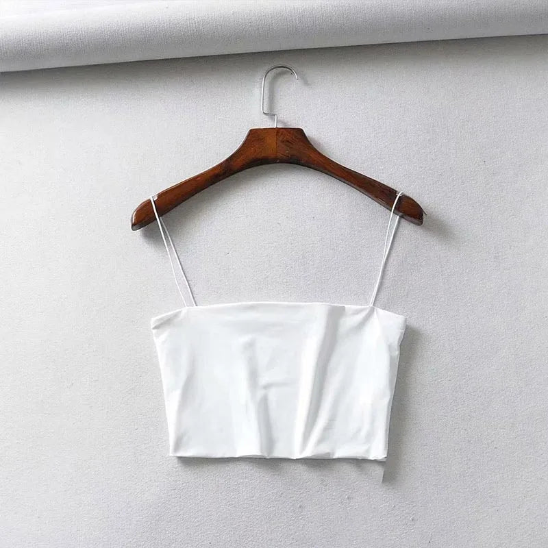 Elastic Cotton Crop Tank | Vivezzo
