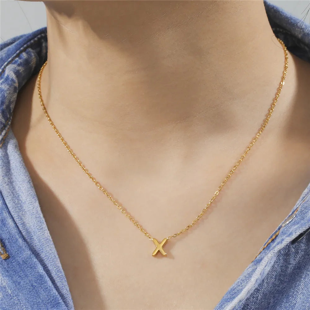 Minimalist Letter Choker A–Z | Vivezzo