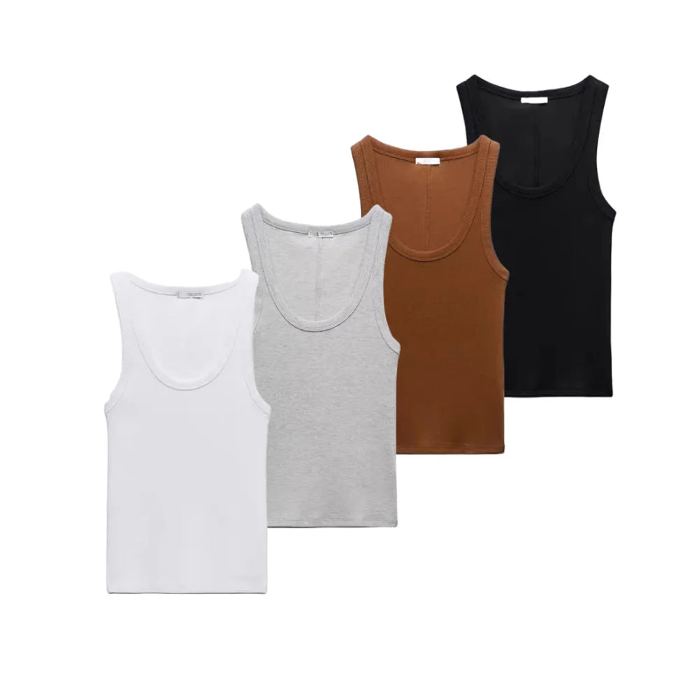 Ribbed Slim Fit Tank Top – Spicy Girl Style | Vivezzo