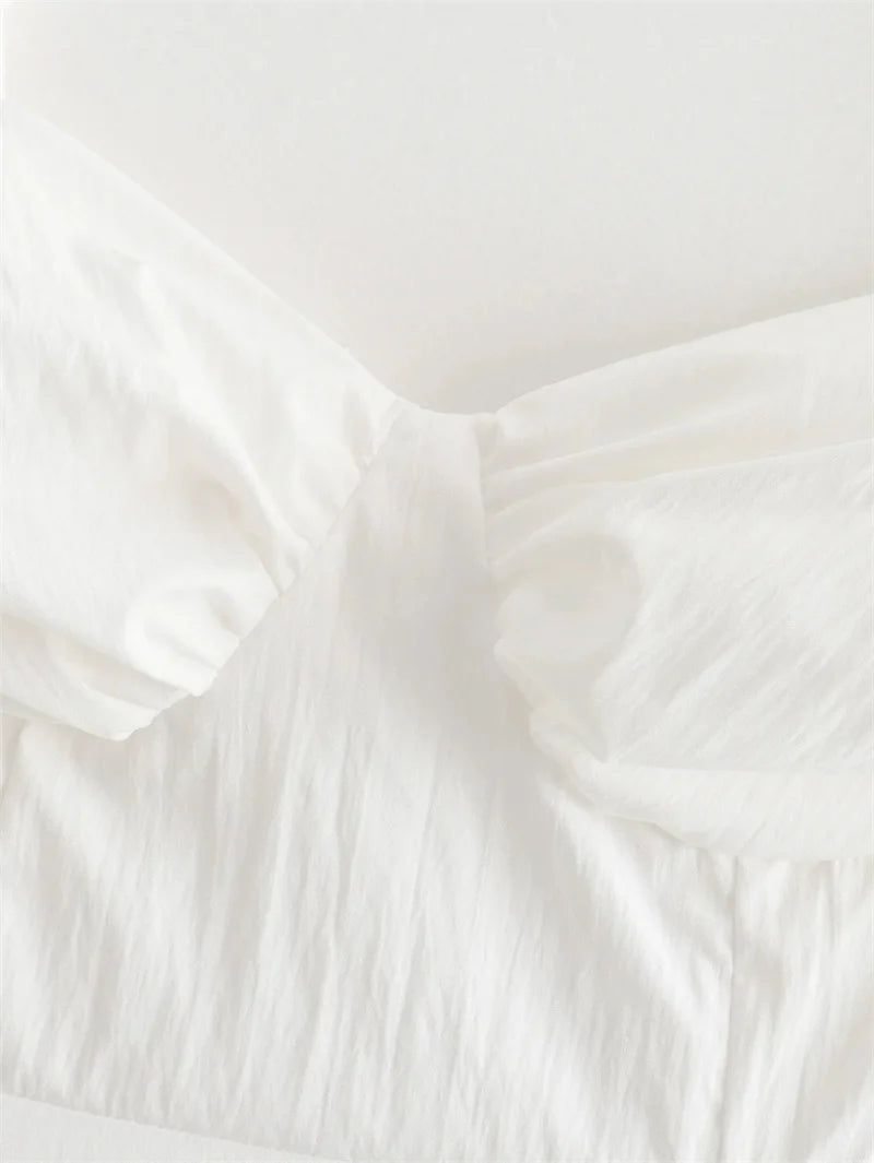 Romantic White Corset Maxi | Vivezzo
