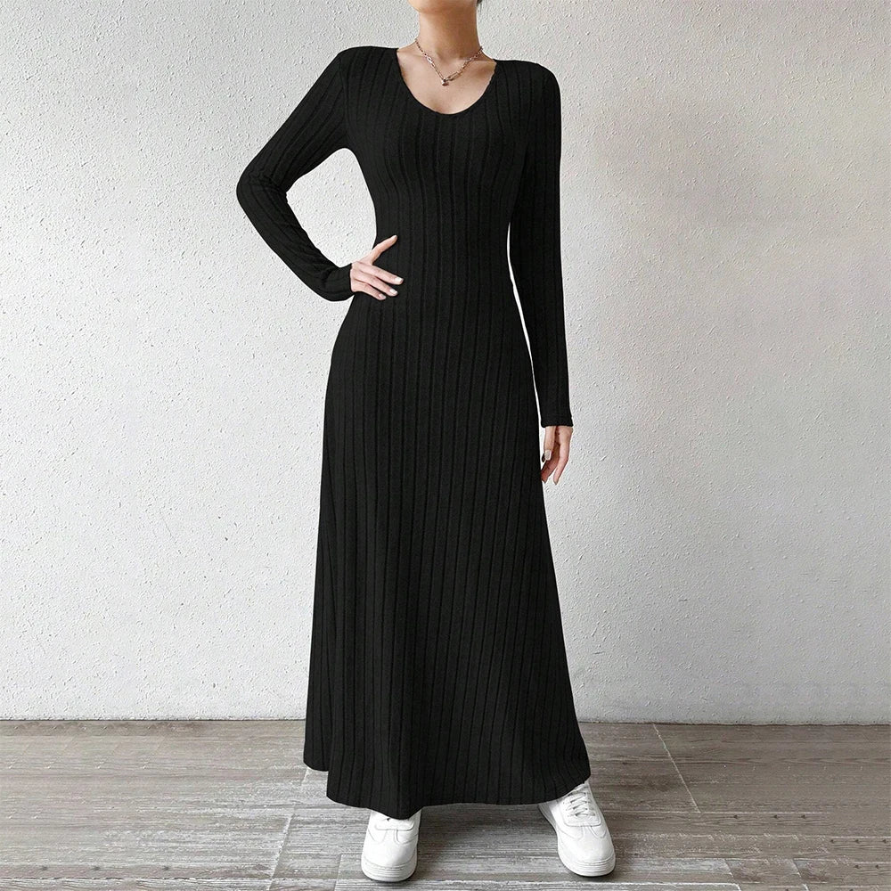 Office Chic Long Sleeve Midi Dress | Vivezzo