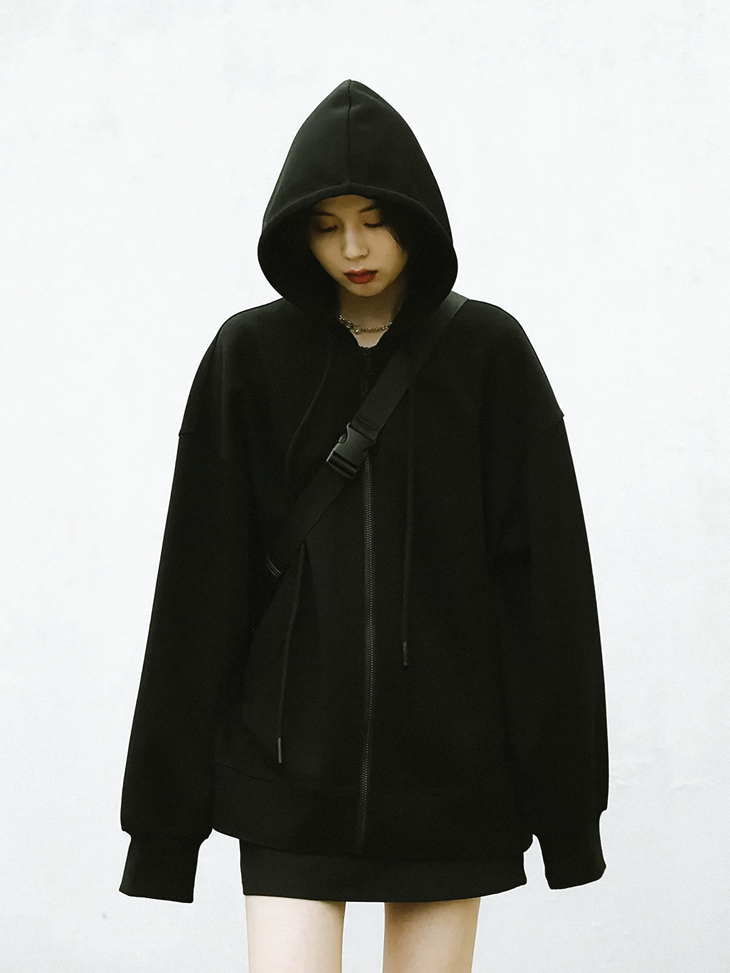 Chic Autumn Hooded Jacket with Pockets