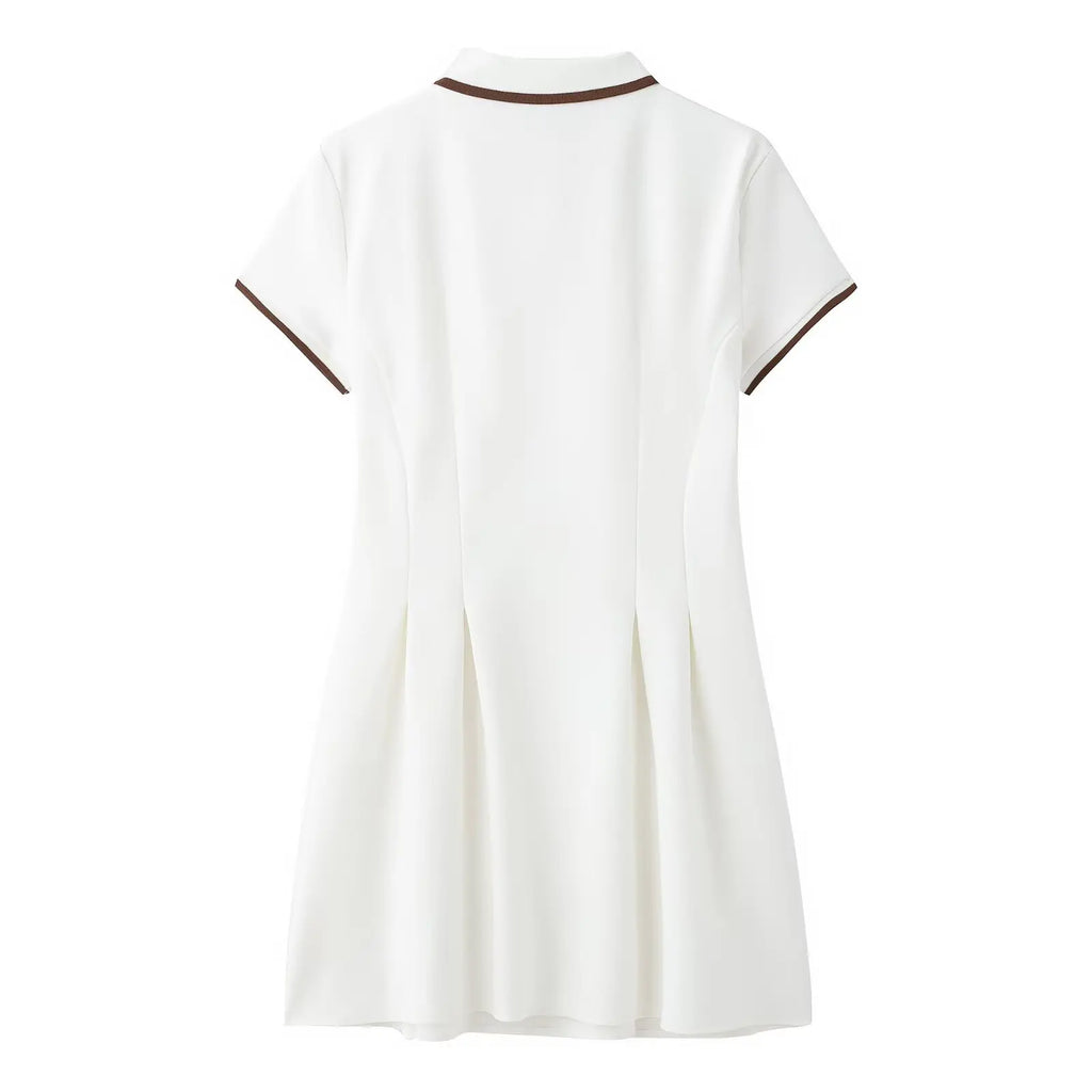 Campus Chic Burgundy Dress | Vivezzo