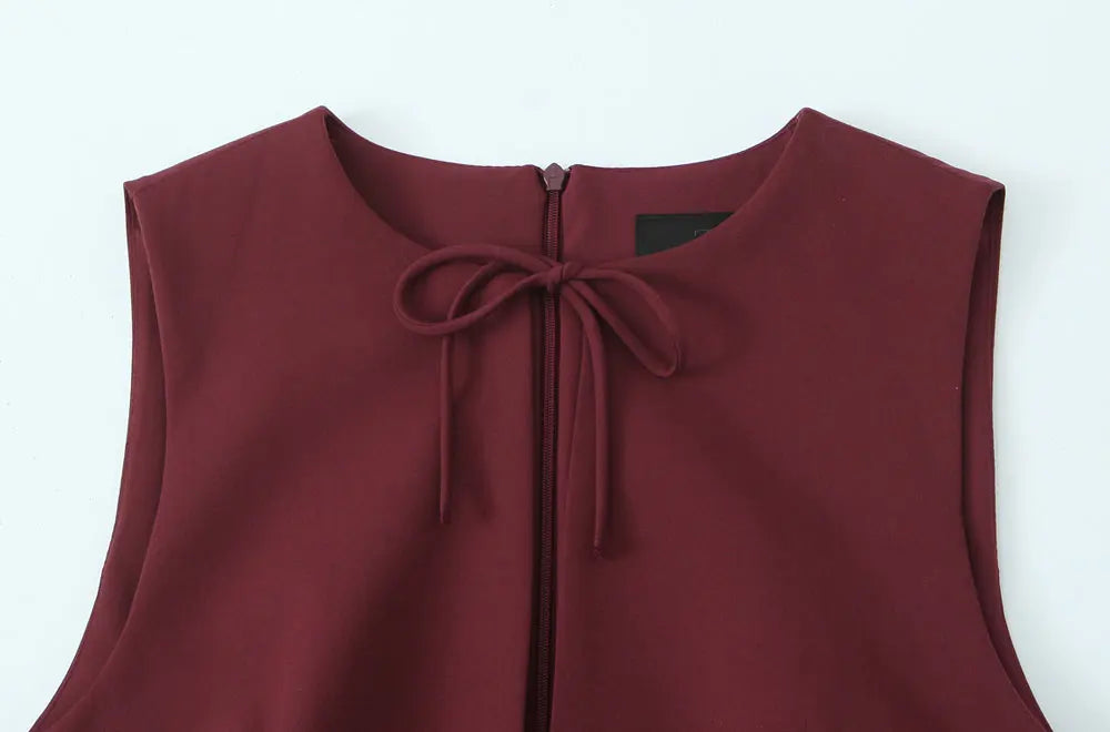 Bow Detail Mini Dress | Vivezzo