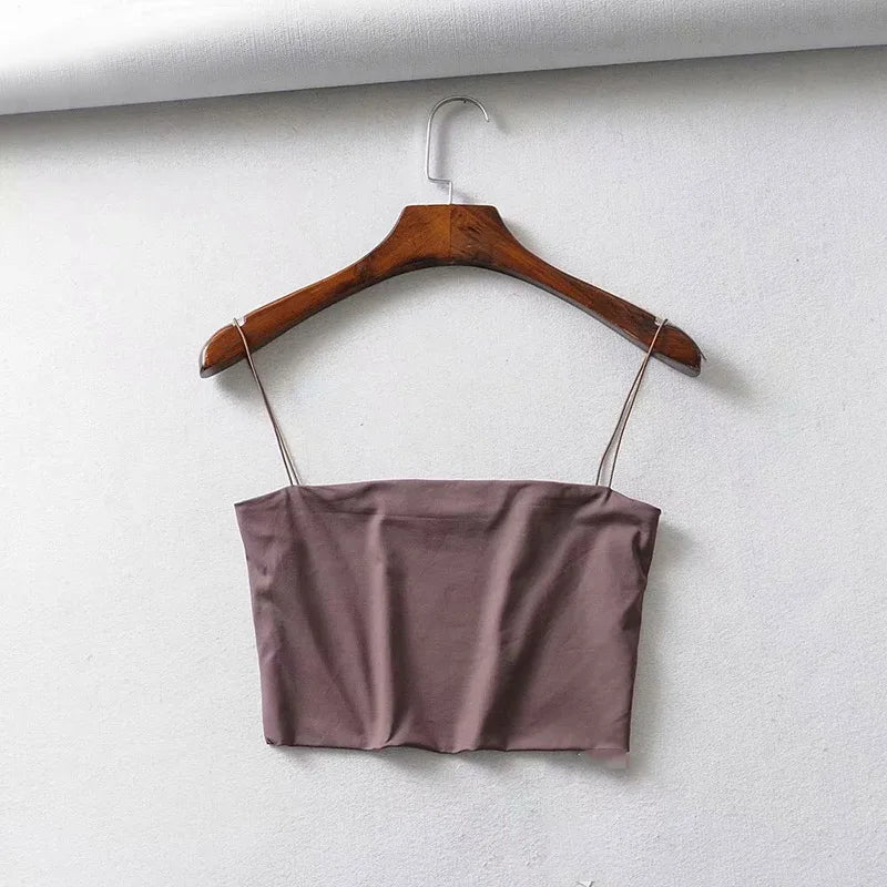 Elastic Cotton Crop Tank | Vivezzo