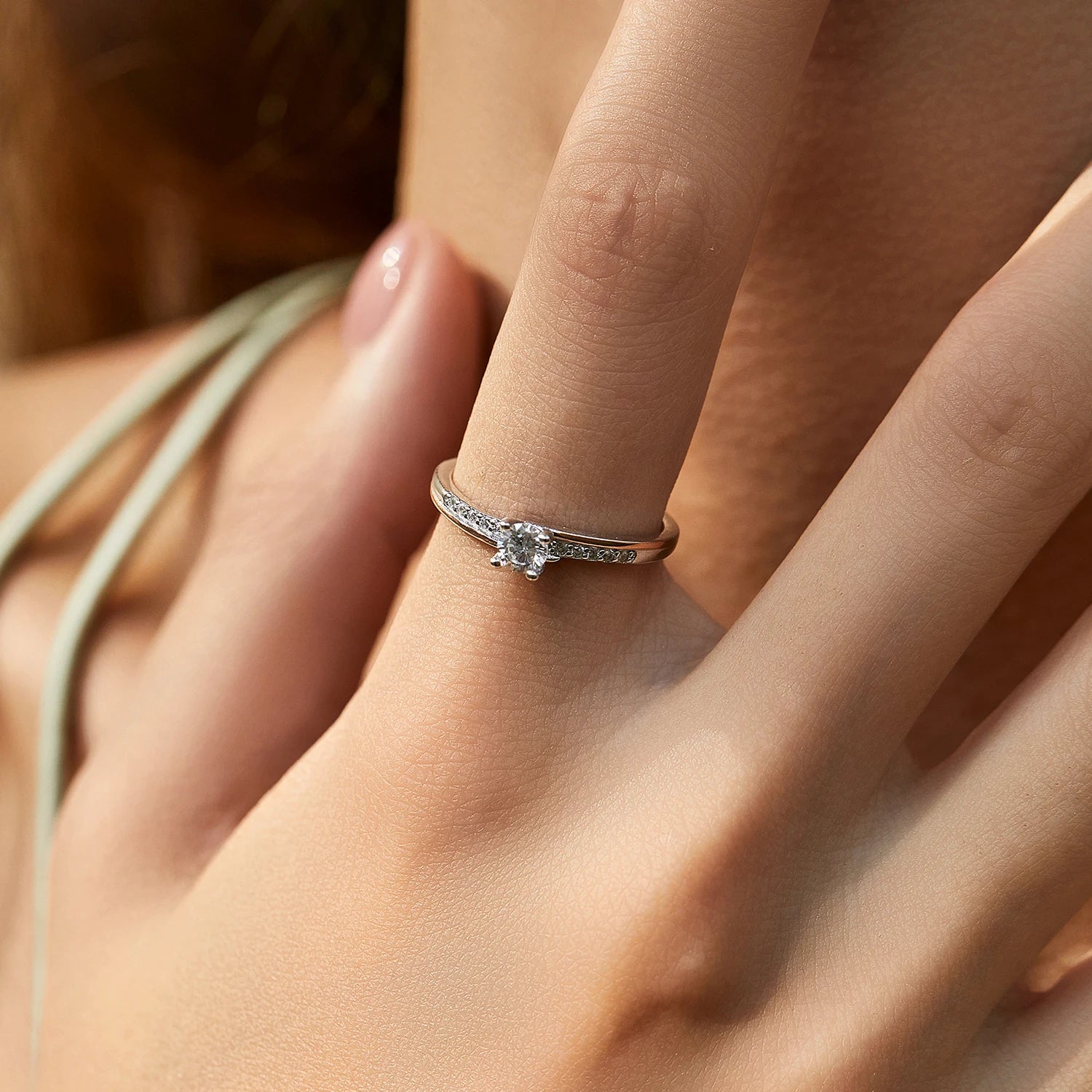 Rose Gold 925 Sterling Silver Ring – Elegant Women’s Wedding Jewelry