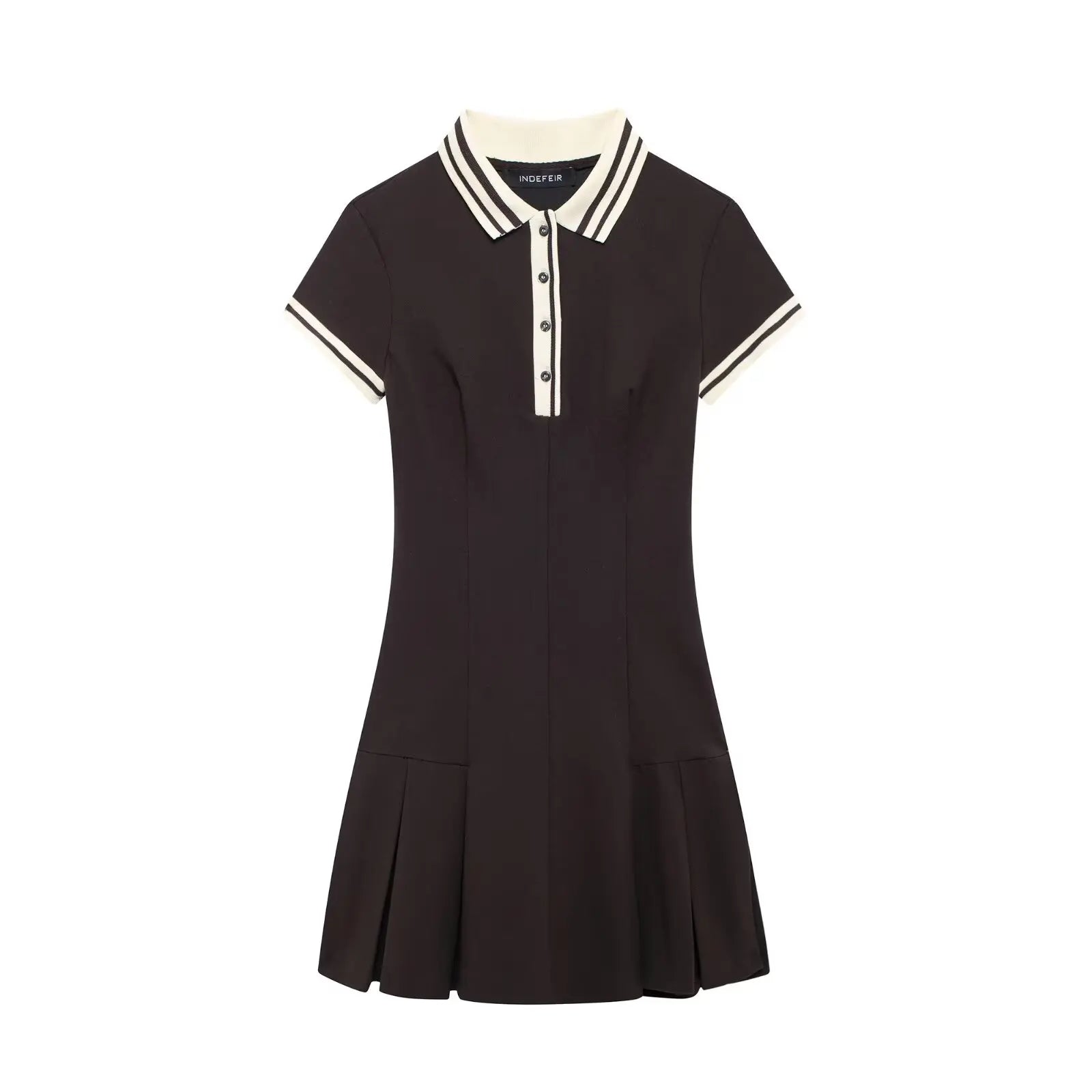 Campus Chic Burgundy Dress | Vivezzo