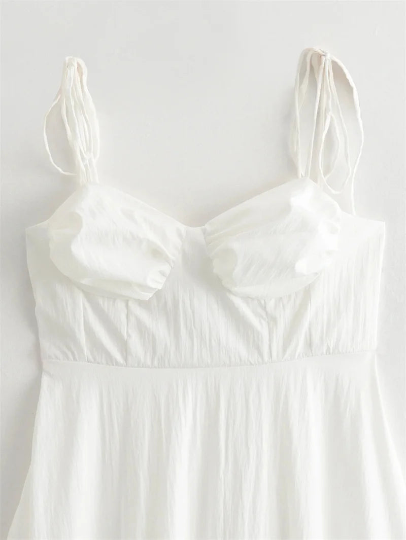 Romantic White Corset Maxi | Vivezzo