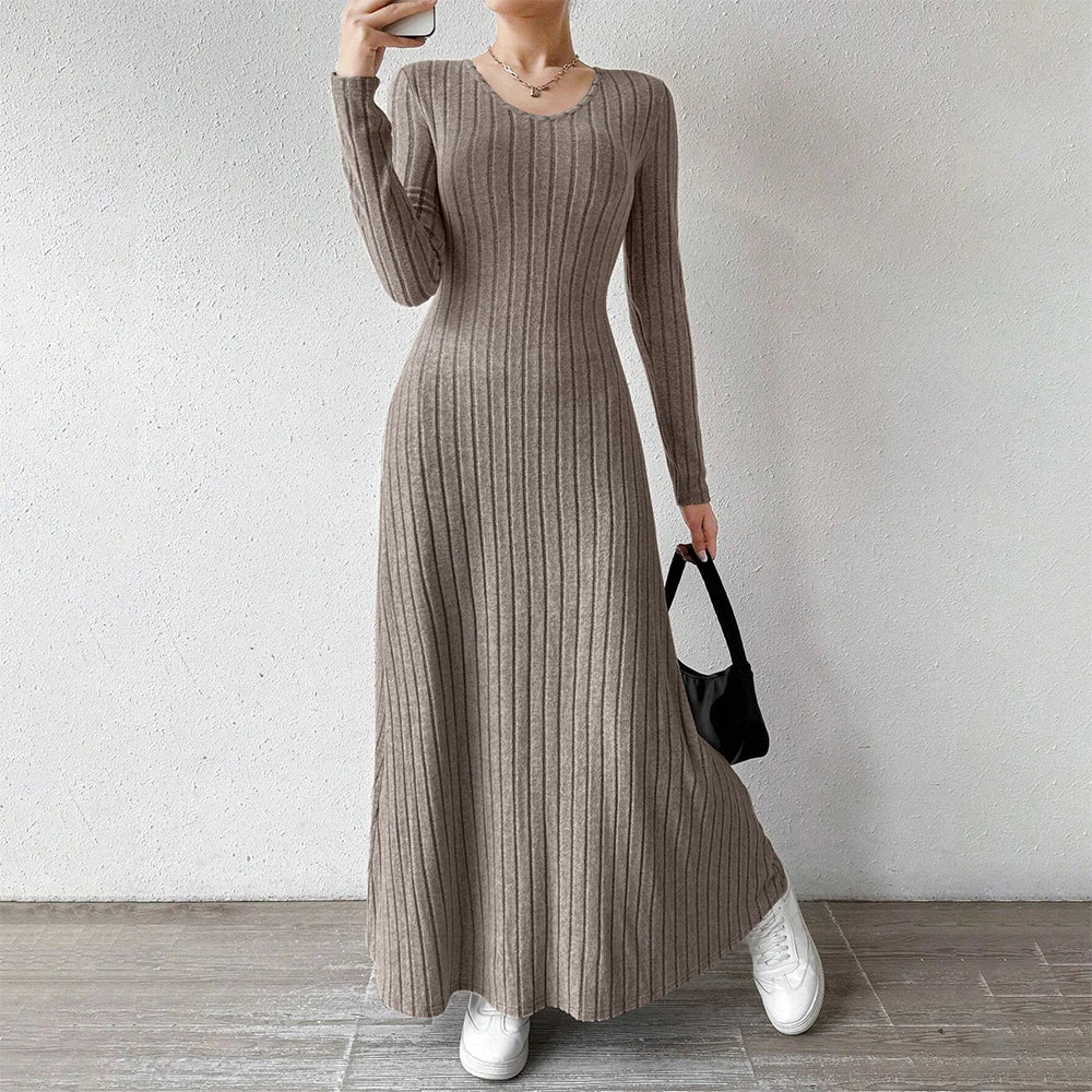 Office Chic Long Sleeve Midi Dress | Vivezzo