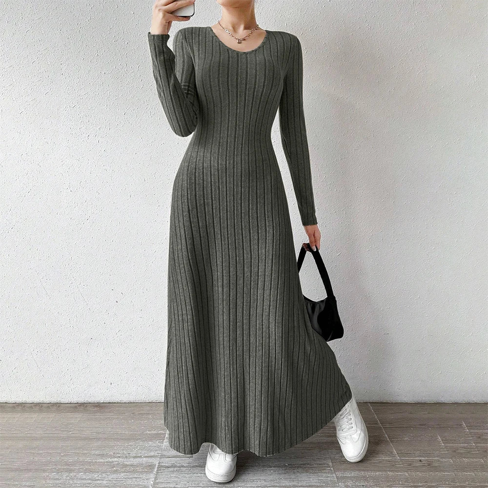 Office Chic Long Sleeve Midi Dress | Vivezzo
