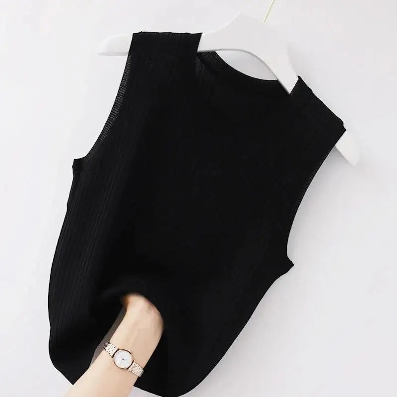 Soft Knit Sleeveless Camisole – Minimal Summer Elegance | Vivezzo