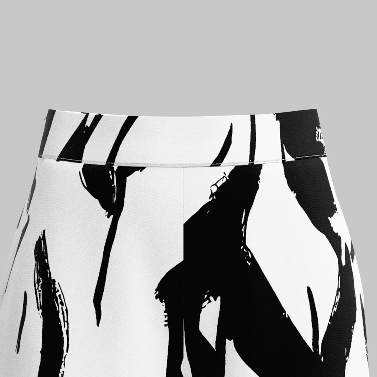 Mia Muse Women's Pants All Season Fashion Wild Graffiti  Pocket Natural Waist Wide Leg Full Length Streetwear  Pants