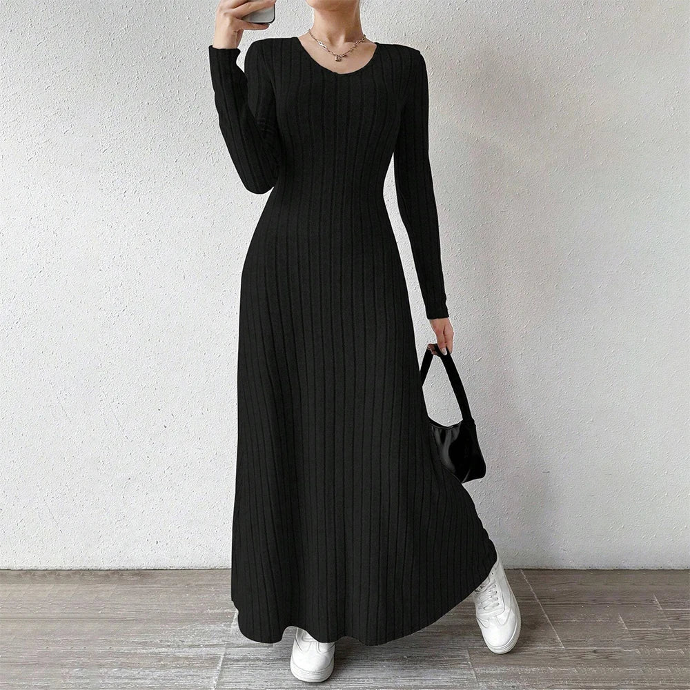 Office Chic Long Sleeve Midi Dress | Vivezzo