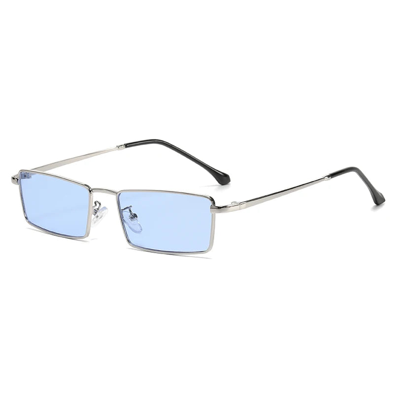 Small Square Metal Sunglasses – Retro Unisex Street Style UV400