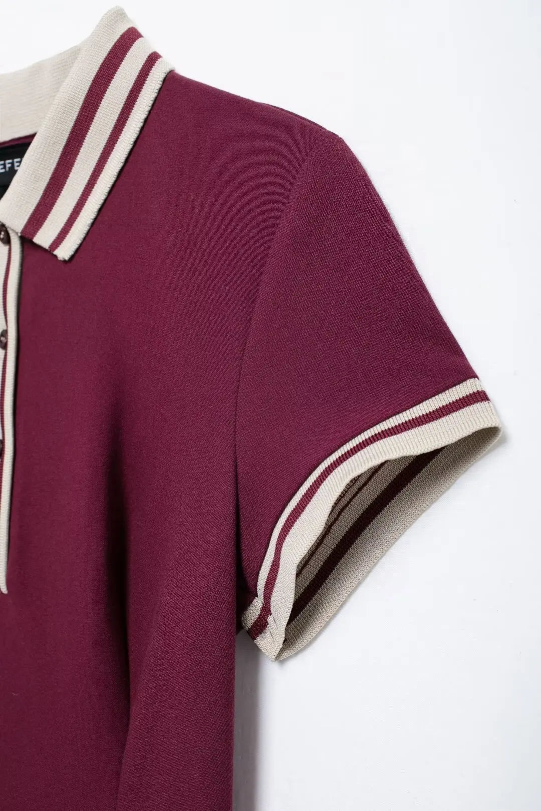 Campus Chic Burgundy Dress | Vivezzo