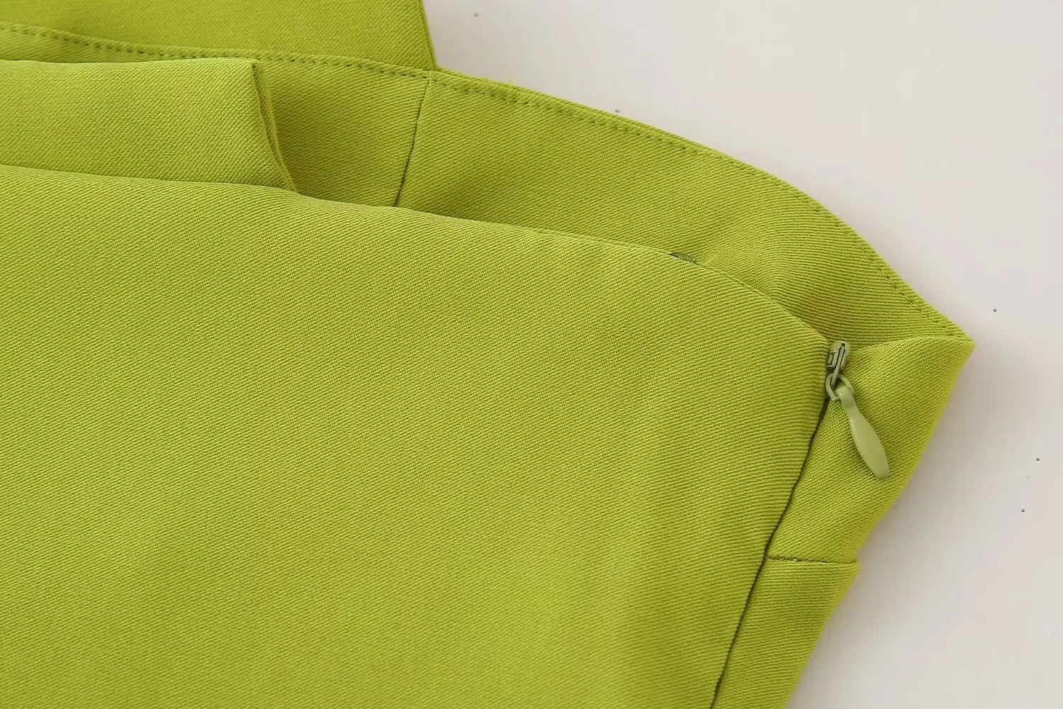 Chic Asymmetry – Strapless Pleated Crop Top | Vivezzo