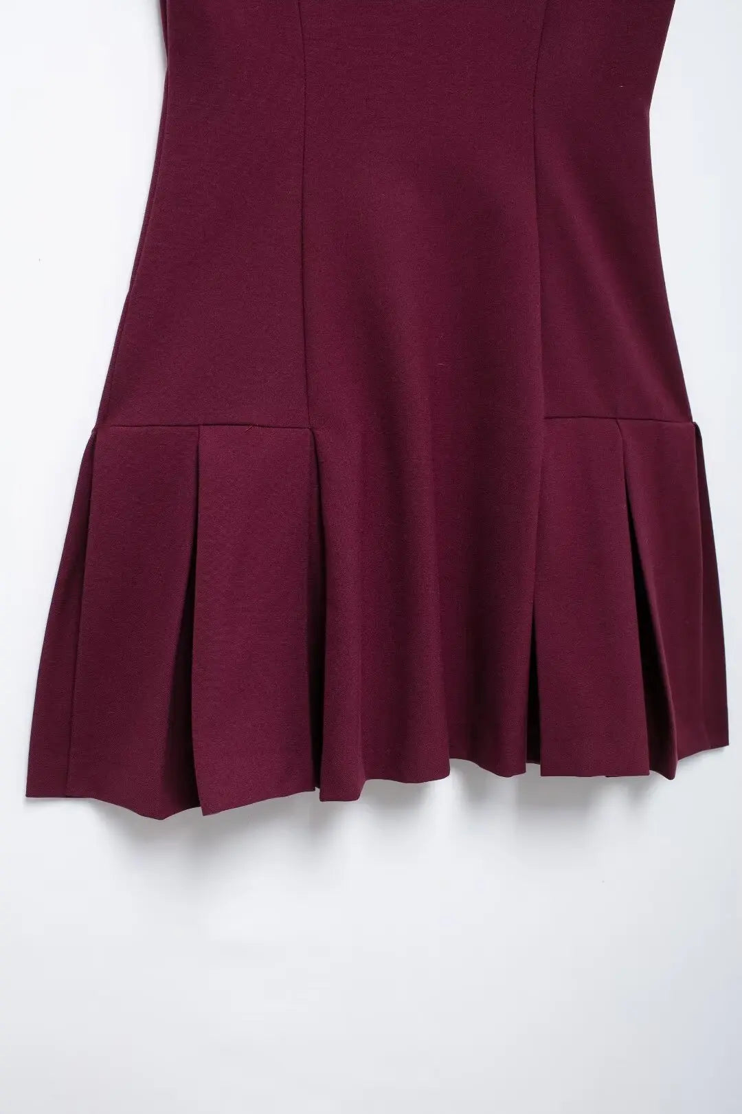 Campus Chic Burgundy Dress | Vivezzo