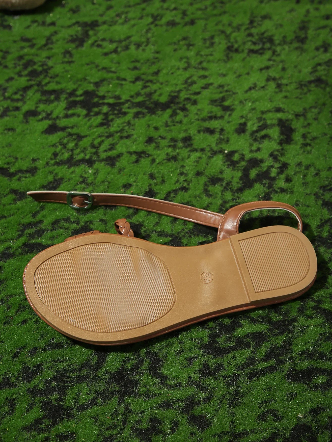 Braided Strap Flat Sandals | Vivezzo