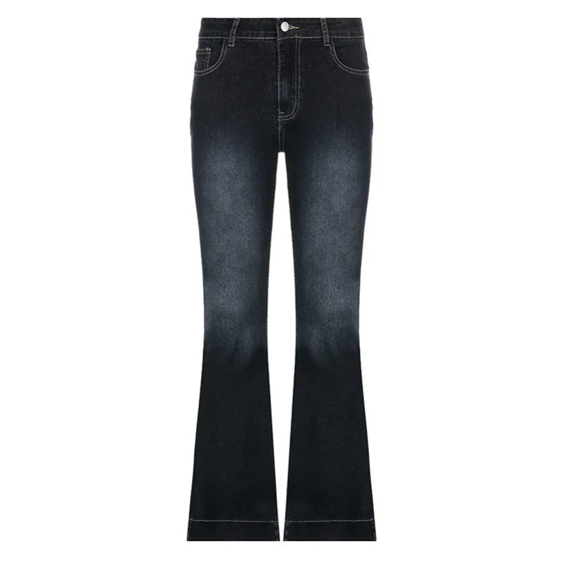 Low Waist Vintage Flare Jeans – Aesthetic Denim with Y2K Vibes | Vivezzo