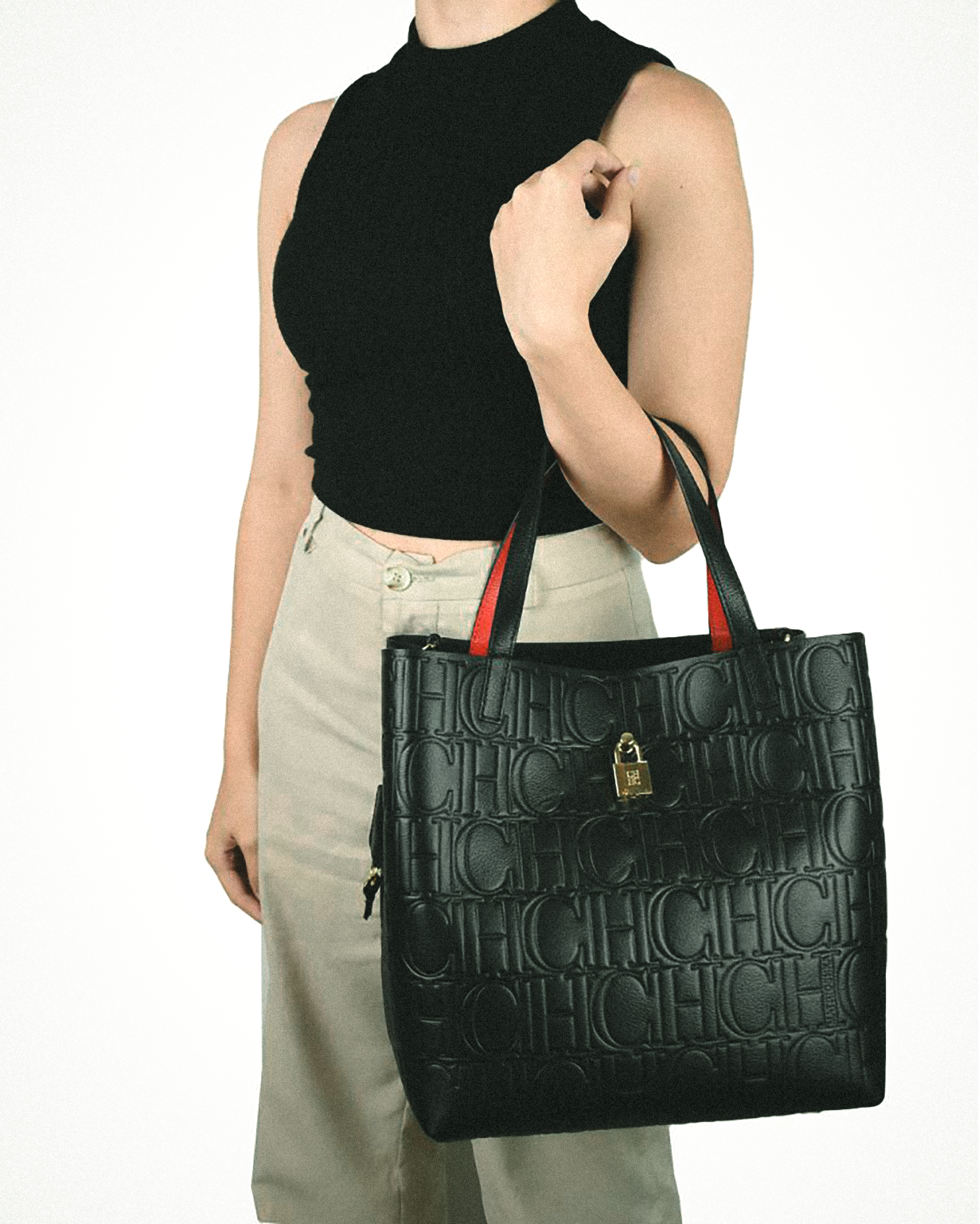 Elegant Steel Embossed Women's Tote Bag